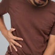 Person with rib pain