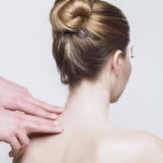 Person getting neck massage because of neck pain and discomfort