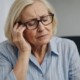 Person touching eye area because of discomfort
